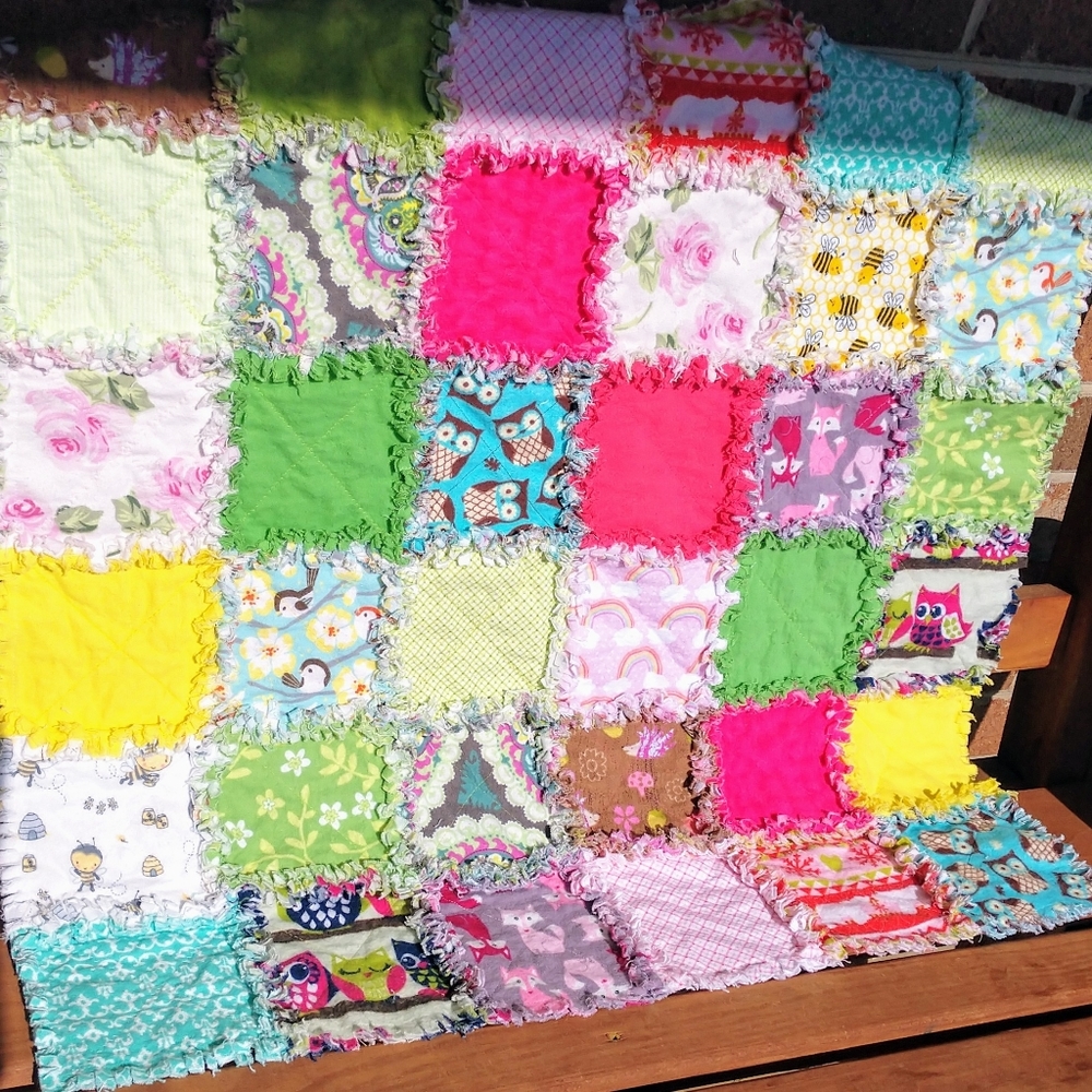 Baby rag quilt